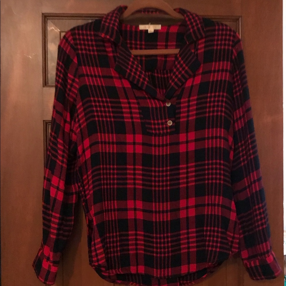 Red plaid flannel